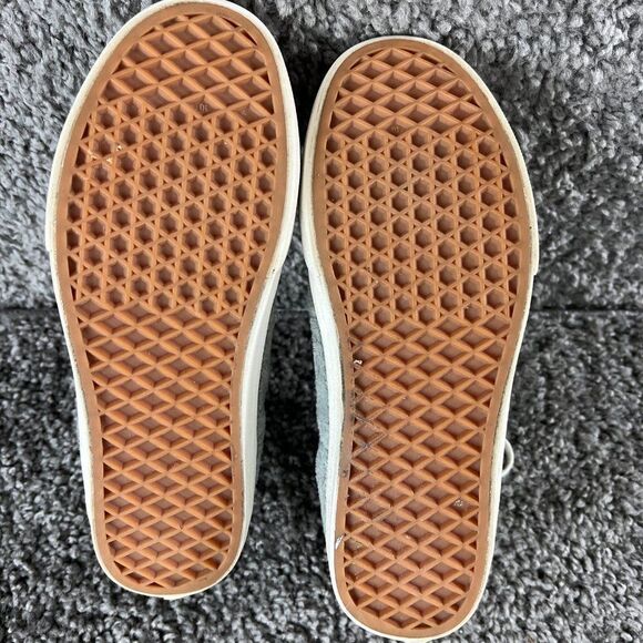 Vans Gray and White Fuzzy High-Top Sneakers - Picture 8 of 8